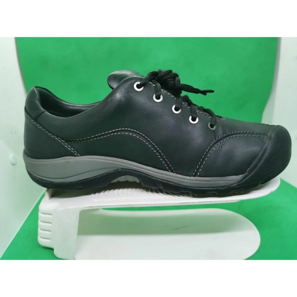 KEEN Women's Presidio II Hiking Shoe 1018314 Black Leather Grey US 9.5 EU 40